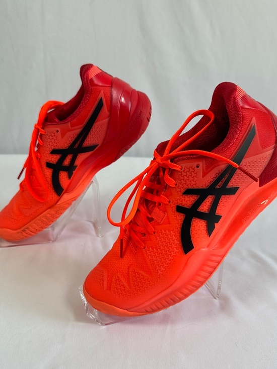 Asics Shoes - Women's ASICS Gel-Resolution 8 Tokyo Sunrise Red/Eclipse Black Size 7.5 Tennis